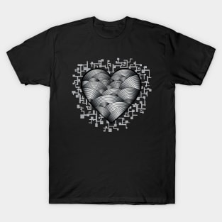 The Heart is a Muscle - B&W T-Shirt